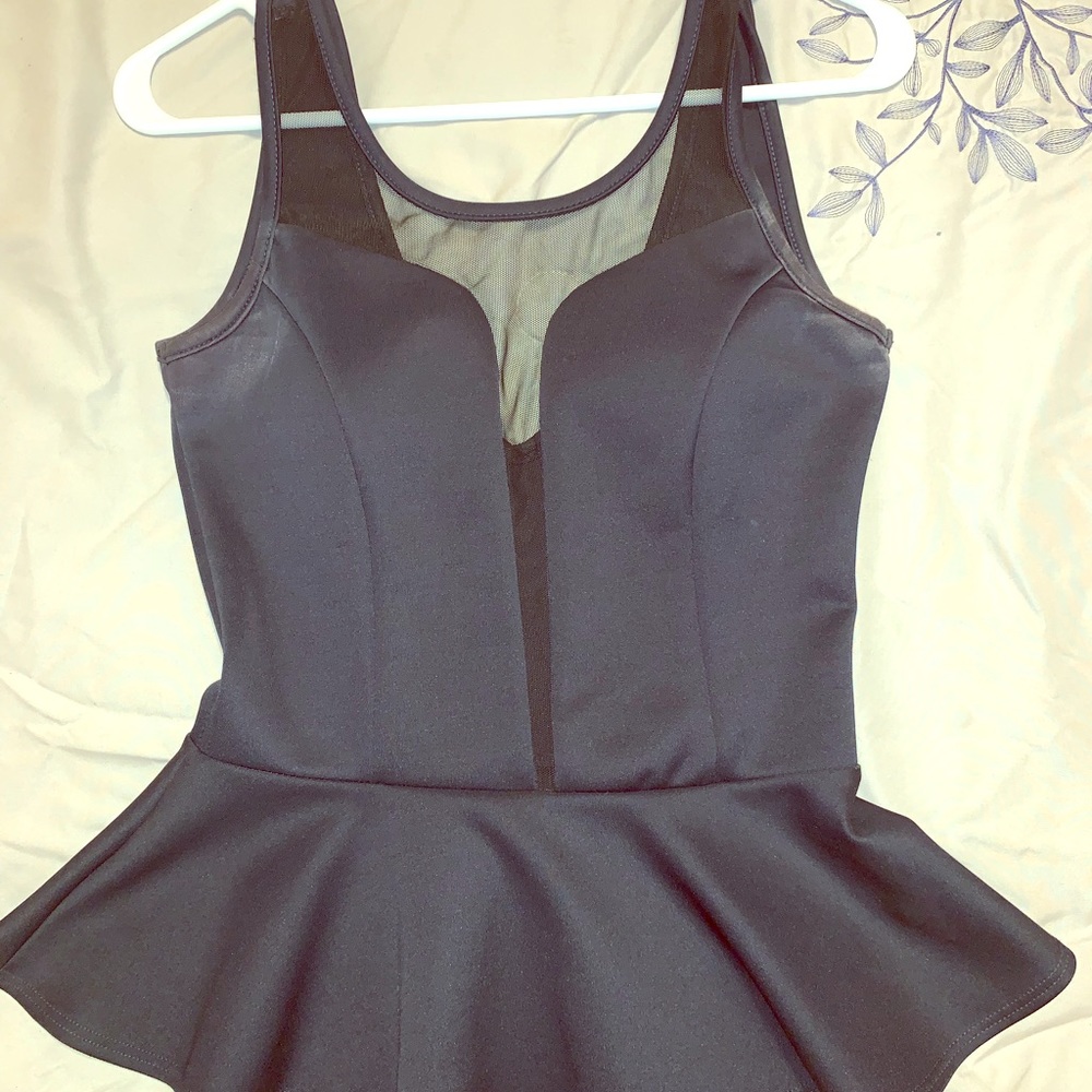 Navy blue dressy top- Size Medium